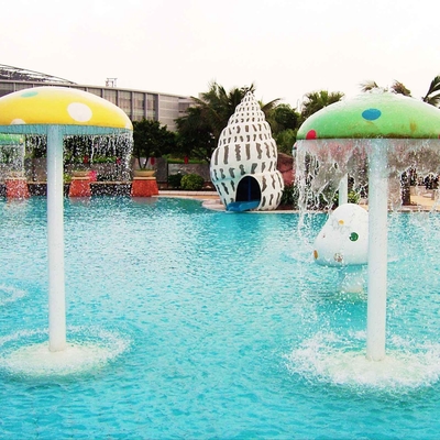 Équipement de parc aquatique de fibre de verre de parc de jet de carpe, équipement de jeu de l'eau