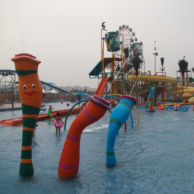 Équipement adapté aux besoins du client de parc d'Aqua de parc de jet de carton de carpe pour l'amusement d'enfants/enfants