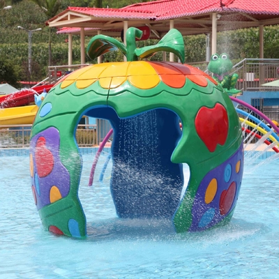 Équipement coloré adapté aux besoins du client de parc d'Aqua de jet de carpe pour l'amusement d'enfants/enfants dans la piscine