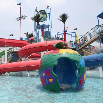 Équipement coloré adapté aux besoins du client de parc d'Aqua de jet de carpe pour l'amusement d'enfants/enfants dans la piscine