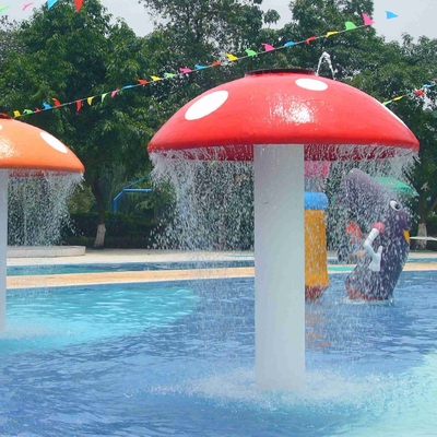 Champignon adapté aux besoins du client de bande dessinée d'équipement de parc d'Aqua de jet de PVC de fibre de verre formé