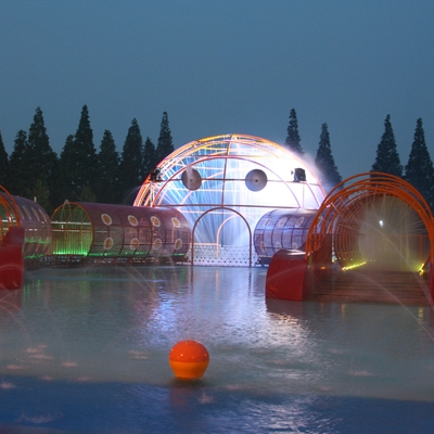 Le parc de jet de PVC structure l'équipement de terrain de jeu avec la profondeur d'eau de 0.3~0.6m