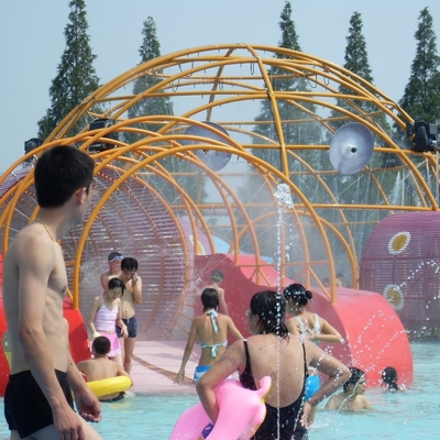 Le parc de jet de PVC structure l'équipement de terrain de jeu avec la profondeur d'eau de 0.3~0.6m