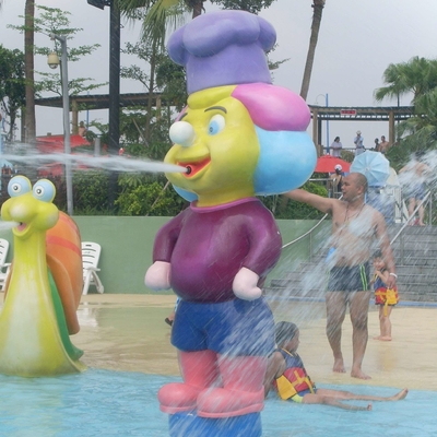 Statue de fibre de verre employée pour établir le waterpark, équipement de parc aquatique