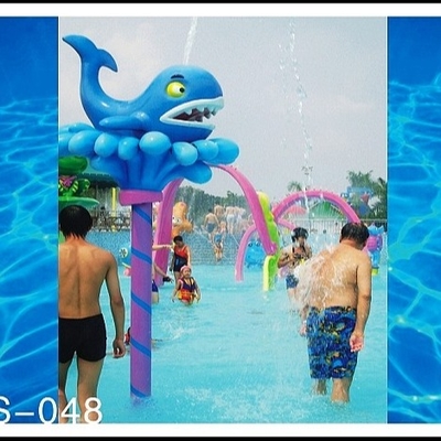Jouet drôle de baleine de jet d'équipement de parc de jet pour des jeux de l'eau de jeu