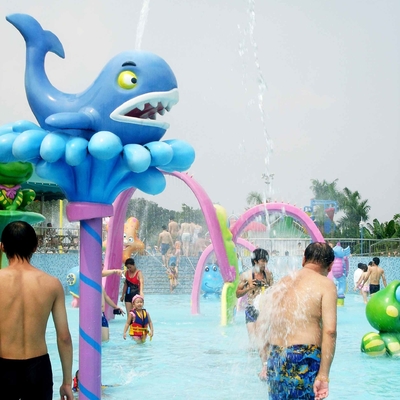 Jouet drôle de baleine de jet d'équipement de parc de jet pour des jeux de l'eau de jeu