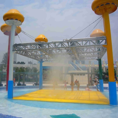 Structures en acier de bande dessinée d'équipement de parc de jet de jeu d'Aqua du monde de méduses grandes