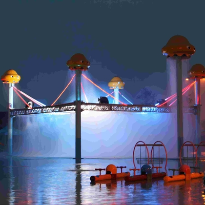 Structures en acier de bande dessinée d'équipement de parc de jet de jeu d'Aqua du monde de méduses grandes