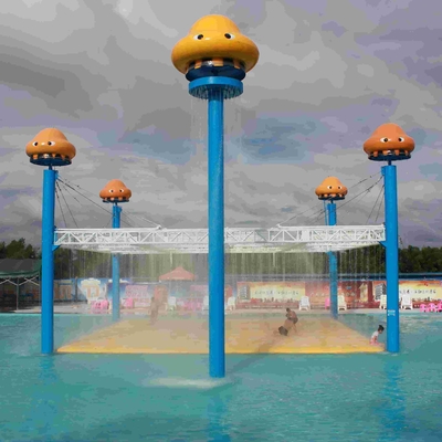 Structures en acier de bande dessinée d'équipement de parc de jet de jeu d'Aqua du monde de méduses grandes
