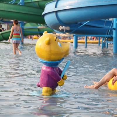 Équipement drôle de parc de jet, ours coloré de jet pour des enfants/adultes pour le parc aquatique