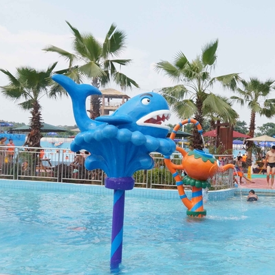 Équipement de jeu de jet de baleine de bande dessinée pour des enfants/adultes, profondeur d'eau de 0,3 - de 0.6m