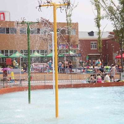 Jeu de l'eau de pulvérisation pour des enfants, équipement de parc d'Aqua de fibre de verre de style de bande dessinée à vendre