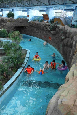 Le grand parc paresseux de jeu d'équipement/Aqua de rivière a galvanisé le soutien d'acier au carbone