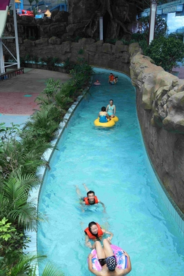 Parc aquatique de rivière de stations de vacances extérieures/équipement paresseux Waterpark de fibre de verre adapté aux besoins du client