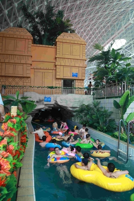 Projet attrayant de stations de vacances de parc aquatique paresseux extérieur de rivière pour le parc aquatique