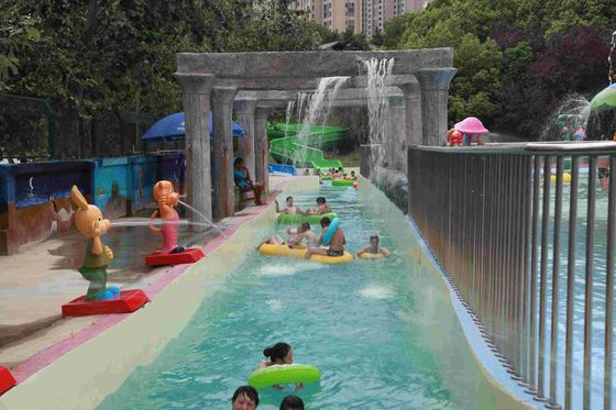 Projet attrayant de stations de vacances de parc aquatique paresseux extérieur de rivière pour le parc aquatique