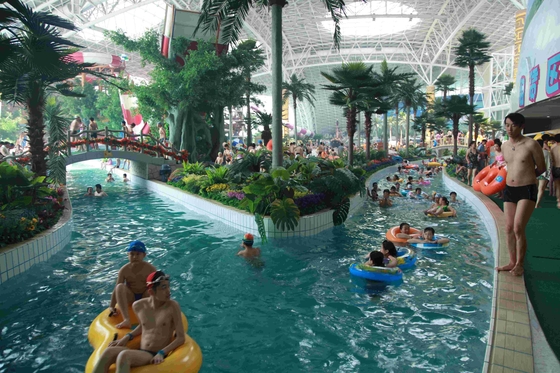 La rivière paresseuse de grand parc aquatique fort/a galvanisé le soutien d'acier au carbone