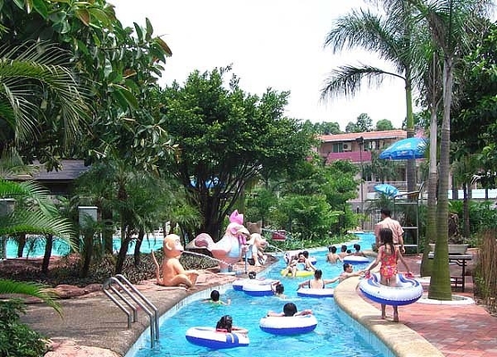 La rivière paresseuse de grand parc aquatique fort/a galvanisé le soutien d'acier au carbone