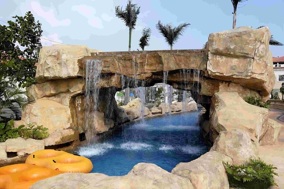 Parc aquatique paresseux de rivière d'équipement de piscine pour le parc aquatique géant une garantie d'an