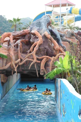 L'amusement paresseux adapté aux besoins du client/fibre de verre de parc aquatique de rivière de grand parc aquatique glisse