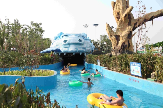 L'amusement paresseux adapté aux besoins du client/fibre de verre de parc aquatique de rivière de grand parc aquatique glisse