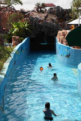 L'amusement paresseux adapté aux besoins du client/fibre de verre de parc aquatique de rivière de grand parc aquatique glisse