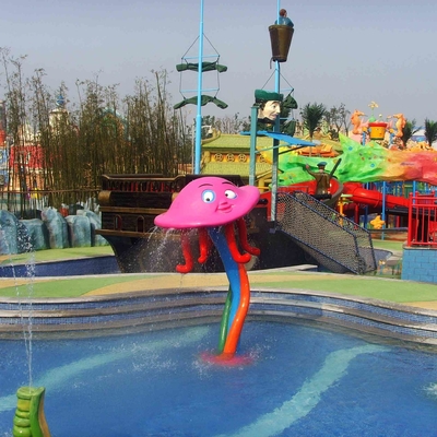 Parcs aquatiques adaptés aux besoins du client de fibre de verre d'équipement de parc de jet de poulpe pour des enfants