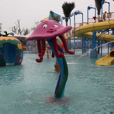 Parcs aquatiques adaptés aux besoins du client de fibre de verre d'équipement de parc de jet de poulpe pour des enfants