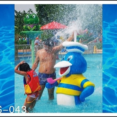 Le jeu d'Aqua de jet de canard d'équipement de parc de jet, l'eau Sprayground structure l'OEM