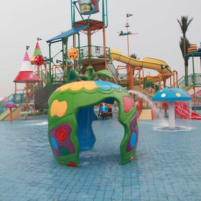Équipement de parc de jet d'OEM, l'eau Spraygrounds de jeu d'Aqua de jet de canne de fibre de verre pour le parc aquatique d'enfants