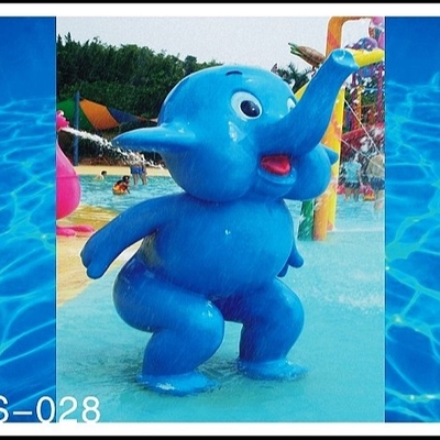 Petit jeu de l'eau d'éléphant de jet, structure de jeu de fontaines d'Aqua, équipement de parc de jet