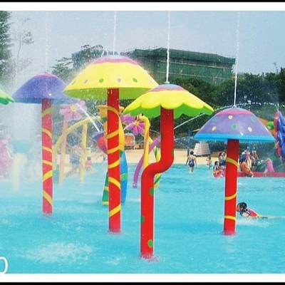Jeu d'Aqua de groupe de champignon de jet, équipement de parc aquatique de jet adapté aux besoins du client