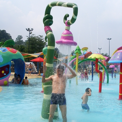 Jeu adapté aux besoins du client de l'eau de jeu d'Aqua de jet, équipement de parc aquatique de fibre de verre