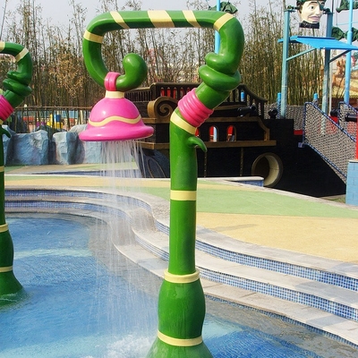 Jeu adapté aux besoins du client de l'eau de jeu d'Aqua de jet, équipement de parc aquatique de fibre de verre