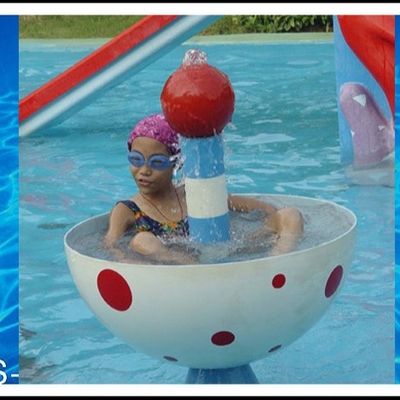 Jeu d'Aqua de fibre de verre, équipement de parc d'Aqua de jet pour des enfants et adultes dans la piscine