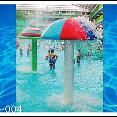 Fibre de verre adaptée aux besoins du client, équipement de parc d'Aqua de champignon de jet de PVC pour 3 - 5 personnes