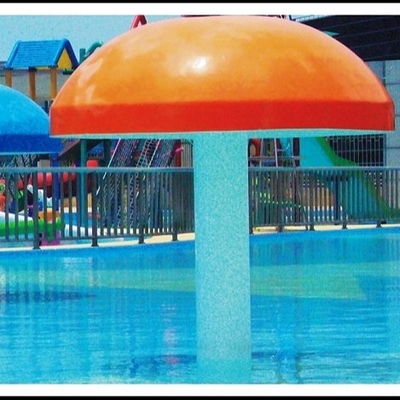 Fibre de verre adaptée aux besoins du client, équipement de parc d'Aqua de champignon de jet de PVC pour 3 - 5 personnes