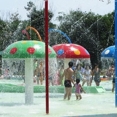 Le champignon extérieur d'arc-en-ciel d'amusement badine l'acier au carbone galvanisé par terrain de jeu de l'eau