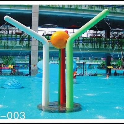 Jeu adapté aux besoins du client d'Aqua de colonne de couleur d'eau d'icône de jet, équipement de parc d'Aqua pour des adultes d'enfants