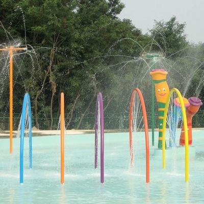 Jeu d'Aqua de porte d'arc-en-ciel, équipement de parc d'Aqua de jet, structure de jeu de fontaines pour le parc aquatique d'enfants