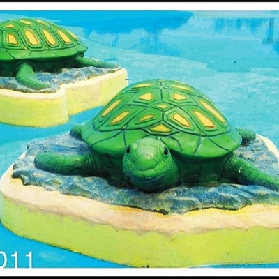 Terrain de jeu fait sur commande de l'eau de jeu d'Aqua de tortue de l'eau, équipement de parc de jet pour le parc aquatique d'enfant
