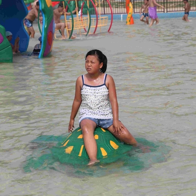 Terrain de jeu fait sur commande de l'eau de jeu d'Aqua de tortue de l'eau, équipement de parc de jet pour le parc aquatique