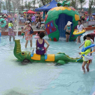 Équipement de Sprayground de l'eau de jeu d'Aqua de crocodile de jet pour le parc aquatique