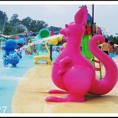 Jeu d'Aqua de Sprayground de l'eau de kangourou, équipement de jet de terrain de jeu de l'eau adapté aux besoins du client