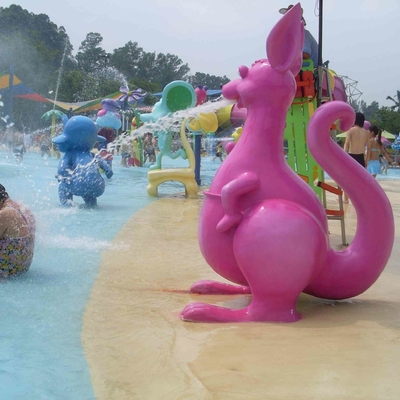 Jeu d'Aqua de Sprayground de l'eau de kangourou, équipement de jet de terrain de jeu de l'eau adapté aux besoins du client