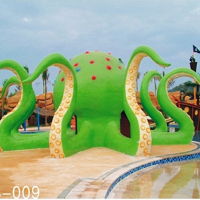 Jeu d'Aqua de poulpe de fibre de verre de récréation de famille de parc d'attractions