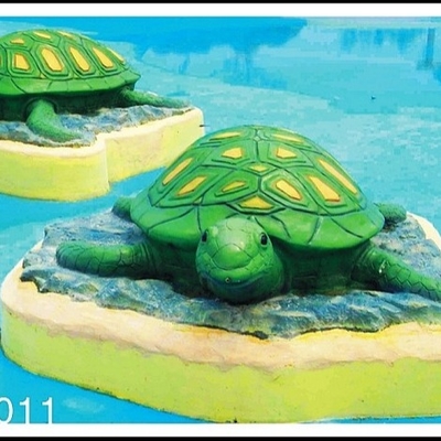 Terrain de jeu fait sur commande de l'eau de jeu d'Aqua de tortue de l'eau, équipement de parc de jet pour le parc aquatique