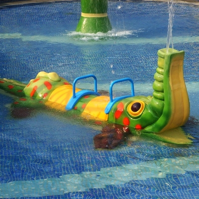 Jeu d'Aqua de crocodile de jet, équipement de Sprayground de l'eau, équipements de parc d'Aqua