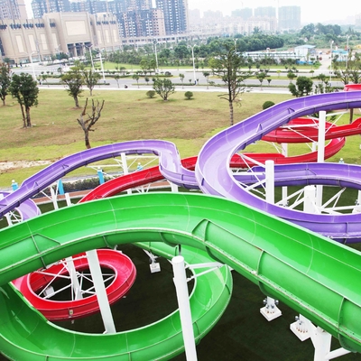 La piscine d'eau faite sur commande d'arrière-cour d'amusement glisse pour la famille, parc d'attractions/équipement de parc aquatique
