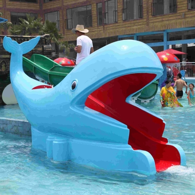 La piscine d'eau extérieure glisse des glissières d'eau de piscine d'enfants de forme de bande dessinée de baleines de parc aquatique pour le parc aquatique d'enfants